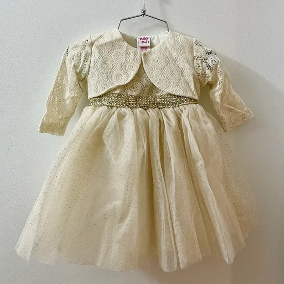 formal dress for christening Grace Christening Gown & Bonnet – Baby Beau and Belle main image 1